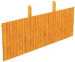 SKANHOLZ R&uuml;ckwand, BxH: 550 x 180 cm, Holz, eiche hell