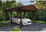 SKANHOLZ Carport &raquo;Fichtelberg&laquo;, BxT: 317 x 566 cm, Firsth&ouml;he: 303 cm, lasiert -