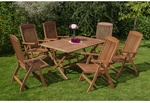 MERXX Gartenm&ouml;belset &raquo;Maracaibo&laquo;, 6 Sitzpl&auml;tze, Eukalyptusholz - beige