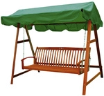 GARDEN PLEASURE Hollywoodschaukel &raquo;Miami&laquo;, 3-Sitzer - braun