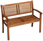 MERXX Gartenbank &raquo;Cordoba&laquo;, Holz, 2-Sitzer, BxHxT: 110 x 90 x 58 cm - braun
