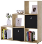 VCM Regal &raquo;Nitas&laquo;, BxHxL: 29 x 104,5 x 107,5 cm, Holzwerkstoff - braun