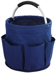 WENKO Caddy, Polyester, blau/silberfarben