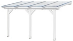 SKANHOLZ Terrassendach &raquo;Bormio&laquo;, 434 x 400 cm (BxT), Leimholz, wei&szlig; - weiss