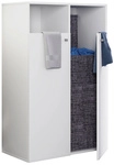 VCM W&auml;scheschrank &raquo;Klidas&laquo;, BxHxT: 80 x 110 x 39 cm, Holzwerkstoff - weiss