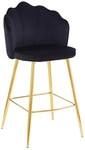 SalesFever Barhocker, H&ouml;he: 100 cm, schwarz/goldfarben, 2 stk