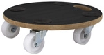 SIENA GARDEN Transportroller, max. Tragf&auml;higkeit: 250 kg, Holz, braun/schwarz, Rund,