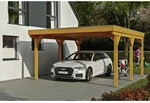 SKANHOLZ Carport &raquo;Grunewald&laquo;, BxT: 427 x 554 cm, Firsth&ouml;he: 251 cm, lasiert -