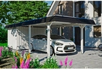 SKANHOLZ Carport &raquo;Wendland&laquo;, BxT: 362 x 870 cm, Firsth&ouml;he: 243 cm, farbbehandelt -