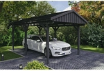 SKANHOLZ Carport &raquo;Fichtelberg&laquo;, BxT: 317 x 566 cm, Firsth&ouml;he: 303 cm, lasiert -