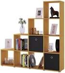 VCM Regal &raquo;Napoli&laquo;, BxHxL: 29 x 138,5 x 142,5 cm, Holzwerkstoff - braun