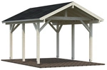 PALMAKO Einzelcarport &raquo;Robert&laquo;, Au&szlig;enma&szlig; BxT: 359 x 510 cm, farblos - transparent