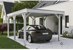SKANHOLZ Carport &raquo;Grunewald&laquo;, BxT: 321 x 554 cm, Firsth&ouml;he: 243 cm, lasiert -