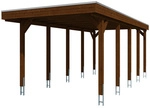 SKANHOLZ Carport &raquo;Friesland&laquo;, BxT: 314 x 708 cm, Firsth&ouml;he: 241 cm, farbbehandelt