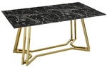 SalesFever Esstisch &raquo;Tisch&laquo;, BxT: 101 x 90 cm, metall|glas - schwarz