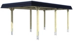 SKANHOLZ Carport &raquo;Wendland&laquo;, BxT: 362 x 628 cm, Firsth&ouml;he: 243 cm, farbbehandelt -