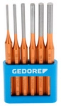 GEDORE Splintentreiber, 6-teilig im PVC-Halter - goldfarben