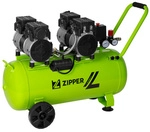 ZIPPER Kompressor, &raquo;Silent-Kompressor&laquo;, 50l, 8 bar, &ouml;lfrei - gruen
