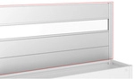 BIOHORT Sichtschutz, BxHxT: 398,3 x 91,1 x 4,2 cm, silber-metallic -...