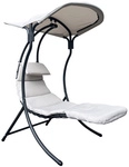 LECO Schwingliege &raquo;Dream Chair 2.0&laquo;, BxLxH: 110 x 200 x 183 cm - grau