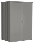 BIOHORT Terrassenschrank &raquo;Romeo&laquo;, BxHxT: 132 x 181 x 87 cm, quarzgrau-metallic