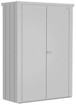 BIOHORT Terrassenschrank &raquo;Romeo&laquo;, BxHxT: 132 x 181 x 57 cm, silber-metallic -