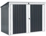 HOME DELUXE M&uuml;lltonnenbox &raquo;BASURA&laquo;, Gr&ouml;&szlig;e L, 1x 240L + 2x 120L - grau