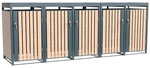 Westmann M&uuml;lltonnenbox &raquo;Planta&laquo;, BxHxT: 332 x 124,5 x 84 cm, f&uuml;r 5 x 240 L