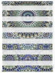 Lichtblick Duo-Rollo, &lrm;Klemmfix, B x L: 80 x 150 cm, orientalisch, blau gr&uuml;n
