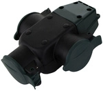 REV-Ritter Kupplung mit Stecker, Schwarz, Thermoplast