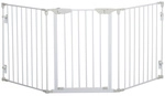 PawHut Schutzgitter, BxHxT: 3 x 74,5 x 180 cm, Metall/Kunststoff - weiss