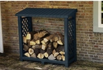 KHW Kaminholzregal, BxHxT: 114 x 102 x 47 cm, anthrazit - grau