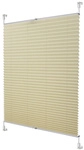 Lichtblick Plissee, &lrm;Klemmfix, verspannt, 95x130 cm, creme - beige
