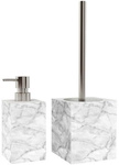 Sanilo Seifenspender &raquo;Marmor&laquo;, 165 mm - 70 mm, Grau, Rechteckig