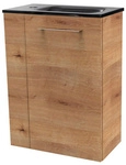 FACKELMANN Waschplatz-Set &raquo;SBC G&auml;ste Bad&laquo;, 45cm rechts AstEiche - braun