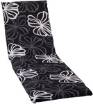 BEO Liegenauflage &raquo;Barcelona&laquo;, schwarz-wei&szlig;, Blumen, BxL: 60 x 193 cm
