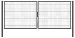 GAH ALBERTS Doppeltor, &raquo;Flexo&laquo;, LxH: 400x160 cm, anthrazit - schwarz