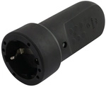 REV-Ritter Kupplung mit Stecker, Schwarz, Gummi