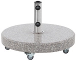 DOPPLER Granitsockel, &raquo;Expert&laquo;, rund, LxBxH: 65x65x25 cm, grau