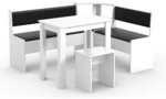 VCM Eckbank, BxHxT: 153 x 80 x 123 cm - weiss