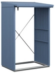 Ecostar Kaminholzregal &raquo;Trend-V&laquo;, BxHxT: 112,7 x 198 x 102,5 cm, Metall - blau