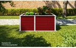 WEKA Erg&auml;nzungs-Set, f&uuml;r Hochbeete, BxH: 67 x 69 cm, Holz - rot