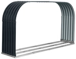 Westmann Kaminholzregal &raquo;Hajo&laquo;, BxHxT: 212 x 111 x 46 cm, Stahlblech - grau