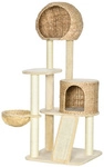 PawHut Kratzbaum, LxBxH: 60 x 60 x 150 cm - beige