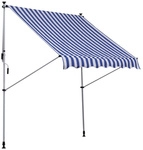 Outsunny Klemmmarkise BxL: 200 x 150 cm, Aluminium/Stahl/Polyester - bunt