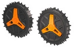 WORX M&auml;hroboter Zubeh&ouml;r, &raquo;Vision Cloud&laquo;, Off-Road Reifen, schwarz-orange -...