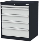Simplaflex Schubladenschrank, BxHxT: 70 x 82 x 57,5 cm - grau