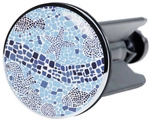 Sanilo Waschbeckenst&ouml;psel, &Oslash;: 4 cm, Messing - blau