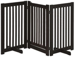 PawHut Schutzgitter, BxHxT: 1 x 5 x 155 cm, Mitteldichte Faserplatte (MDF) - braun