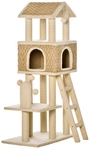 PawHut Kratzbaum, LxBxH: 69 x 40 x 131 cm - beige